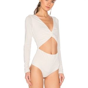 Majorelle Bodysuit in Ivory/white